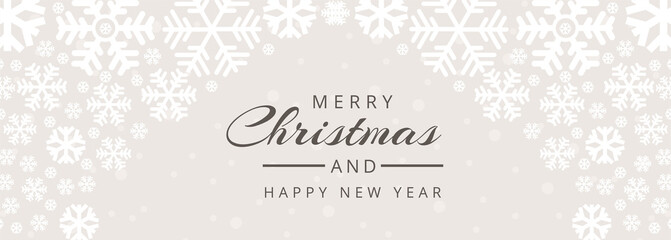 Merry Christmas and happy new year banner template background