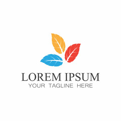 Leaf icon Vector Illustration design Logo template