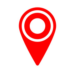 Map pin flat design style modern icon.