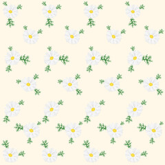 Vector flowers. Chamomile. Decorative floral image for greeting cards, banners, wallpaper, cosmetics & food package labeling, decorations. Editable
