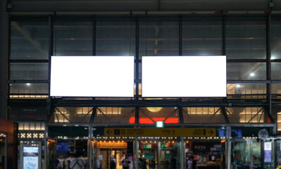 Subway Scenery and Advertising Mockup