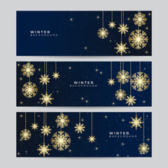 Fototapeta na wymiar Christmas card with snowflake border vector illustration