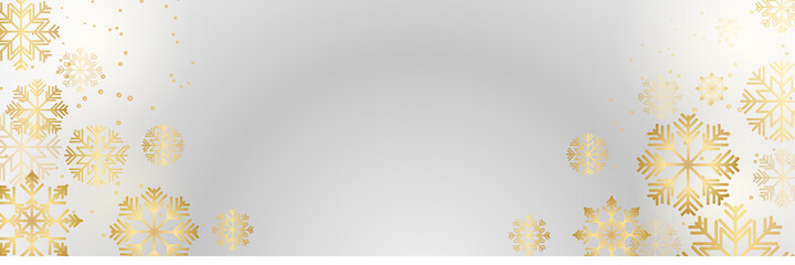 2022 Winter Christmas banner with snowflakes. Merry Christmas and Happy New Year greeting banner. Horizontal new year background, headers, posters, cards, website. Vector illustration