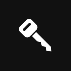 Car key icon on grey background