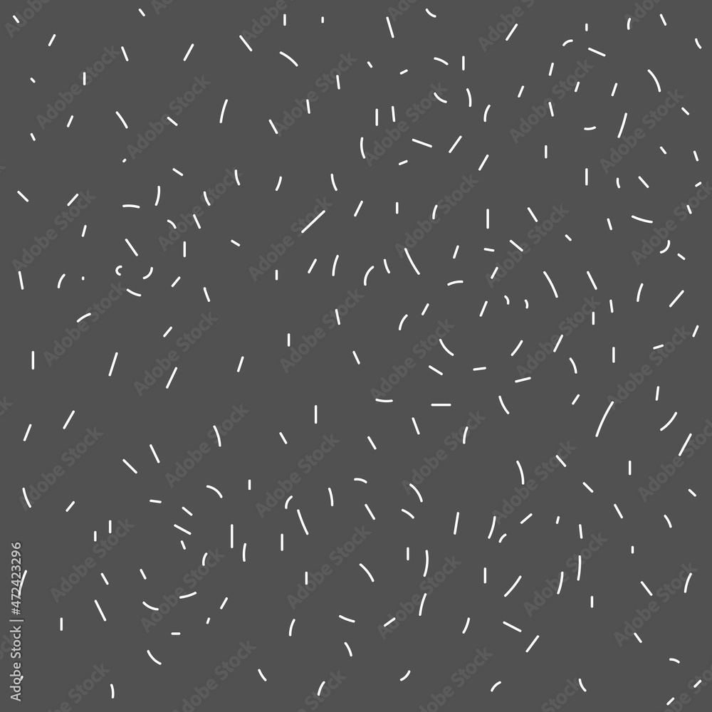 Aufkleber seamless simple drizzle pattern. white elements on a dark gray background. vector illustration.