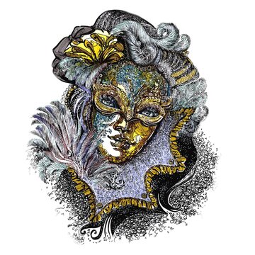 Carnival mask. Author's illustration.