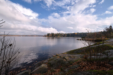 Mon Repos Park. Vyborg, Leningrad region, Russia