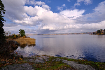 Mon Repos Park. Vyborg, Leningrad region, Russia