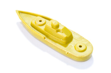 Toy ship with white background