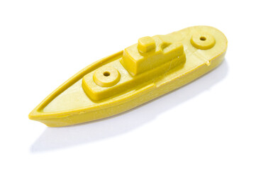 Toy ship with white background