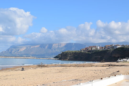 Sky and sea seen from Balestrate, Sicily