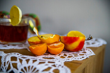 cytrusy owoce mandarynki pomarańcze cytryny - obrazy, fototapety, plakaty