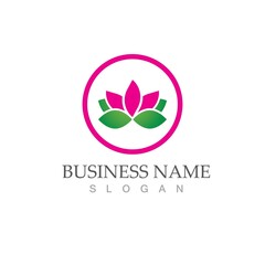 Obraz premium Beauty Vector lotus flowers design