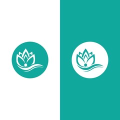Fototapeta premium Beauty Vector lotus flowers design