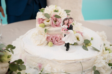Torta nuziale e buffet