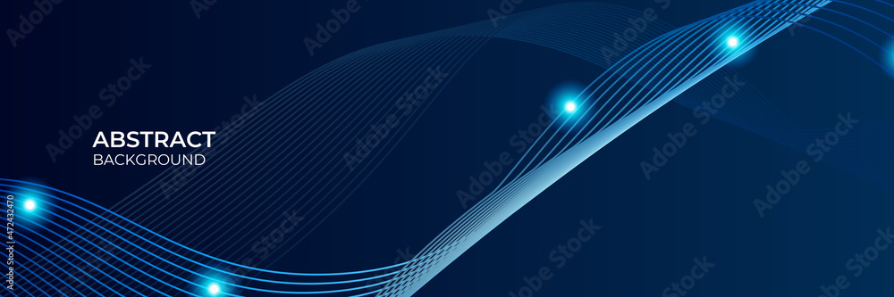 Poster modern abstract dark navy blue banner background. vector abstract graphic design banner pattern back