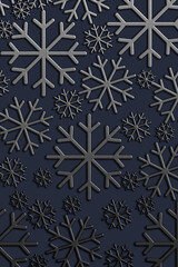 Illustration of the coming year 2022 from snowflakes on a blue background. Winter banner and layout, product packaging with snowflake, place for text. Snow abstract pattern. Christmas theme, new year