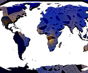 Obraz premium map of the world