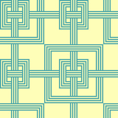 Seamless Pattern flat geometric weaving Right Angles
