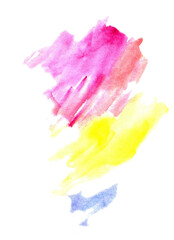 Abstract watercolor blob splash