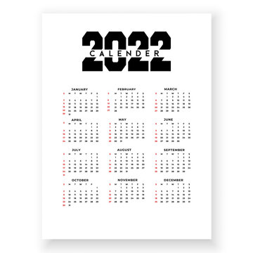 stylish geometric 2022 new year calendar template design