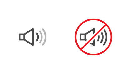 Audio sound icon notification vector