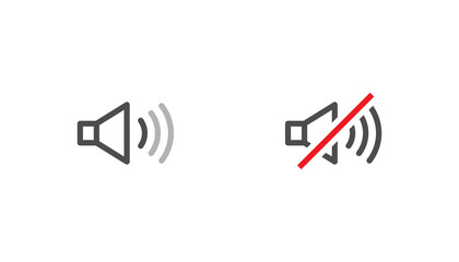 Audio sound icon notification vector design