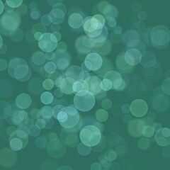 Abstract background of green bokeh lights illustration