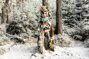 Wunderschöne Winterlandschaft auf den Höhen des Thüringer Waldes bei Oberhof - Thüringen