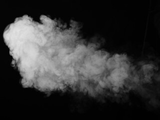 Smoke texture on black background