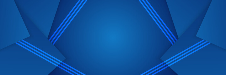 Modern abstract dark navy blue banner background. Vector abstract graphic design banner pattern background template.