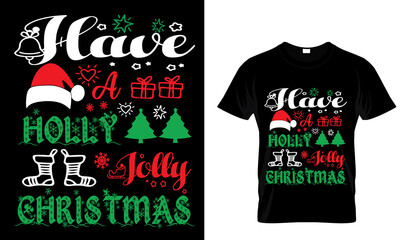 christmas greeting card with santa