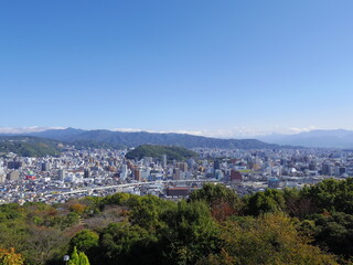 Obraz premium 松山総合公園より望む松山平野(愛媛県松山市)