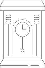 furniture icons clock and time
