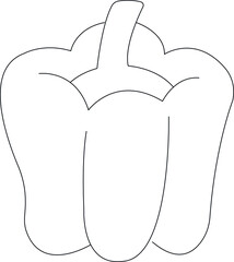 healthy life icons Capsicum and pepper