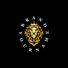 Luxury Lion Head Logo