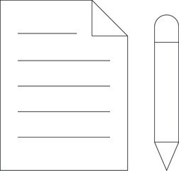 finance icons edit and file