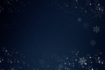 Background blue dark snow gradient abstract background texture for Christmas.