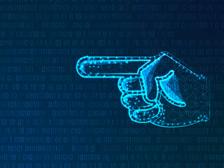 3d illustration Abstract futuristic electronic circuit technology background
