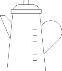 coffee shop icons kettle and boiler