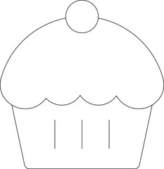 coffee shop icons cupcake and dessert