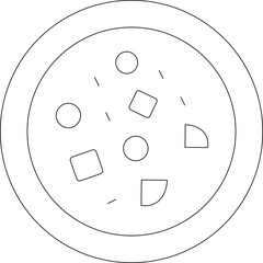 chinese food icons pizza slice and   pizza