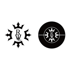 logo R W L crown icon vector
