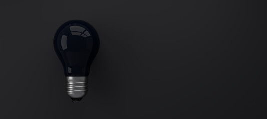 old classic light bulb in front of background - 3D Illustration