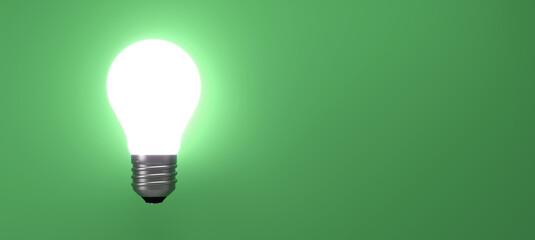 old classic light bulb in front of background - 3D Illustration