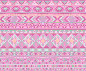 American indian pattern tribal ethnic motifs geometric vector background.