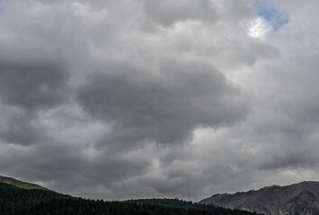 Fototapeta Gewitterwolken in den Bergen obraz