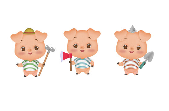 3 chanchitos, tres chanchitos, chanchitos, chancho, cerditos, los 3 cerditos, cuento, cuento infantil, animales, cerdo, 