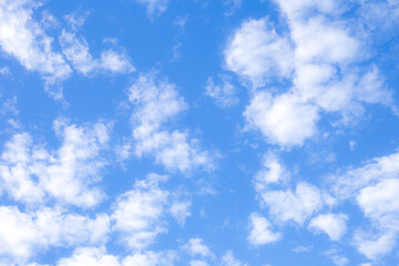 Clouds and sky,blue sky background with tiny clouds.