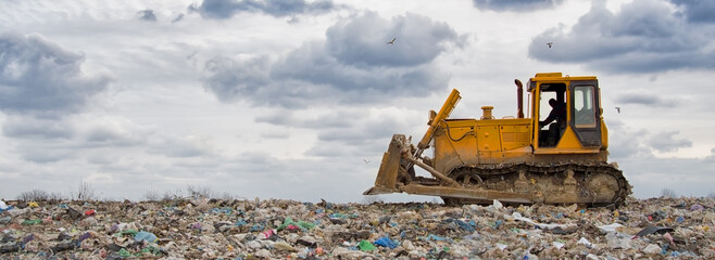 bulldozer working